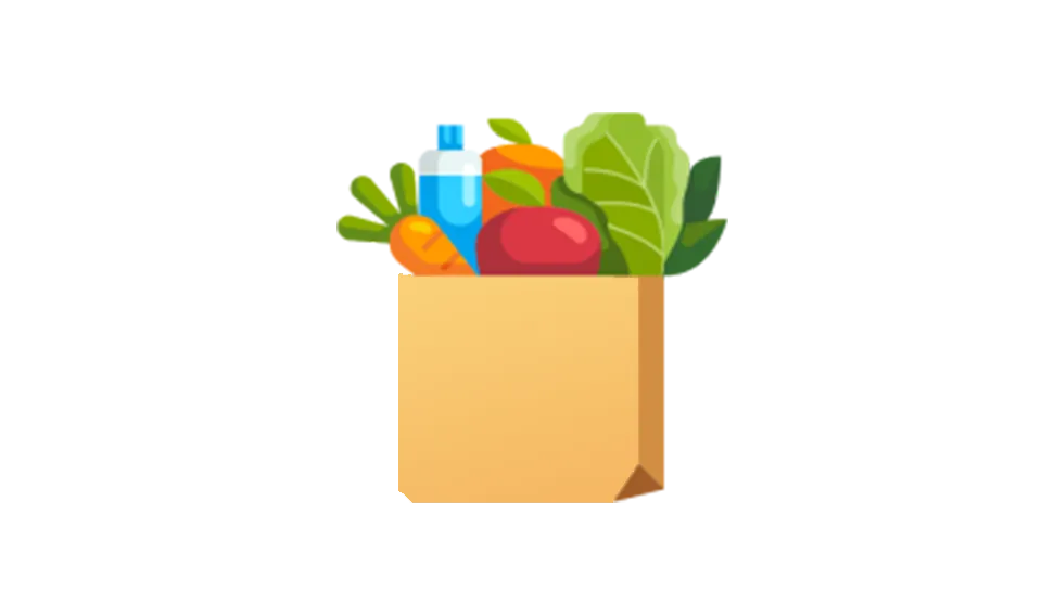 Ilustração de uma sacola de compras
