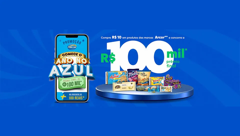Promoção Arcor 2024 Comece o Ano no Azul