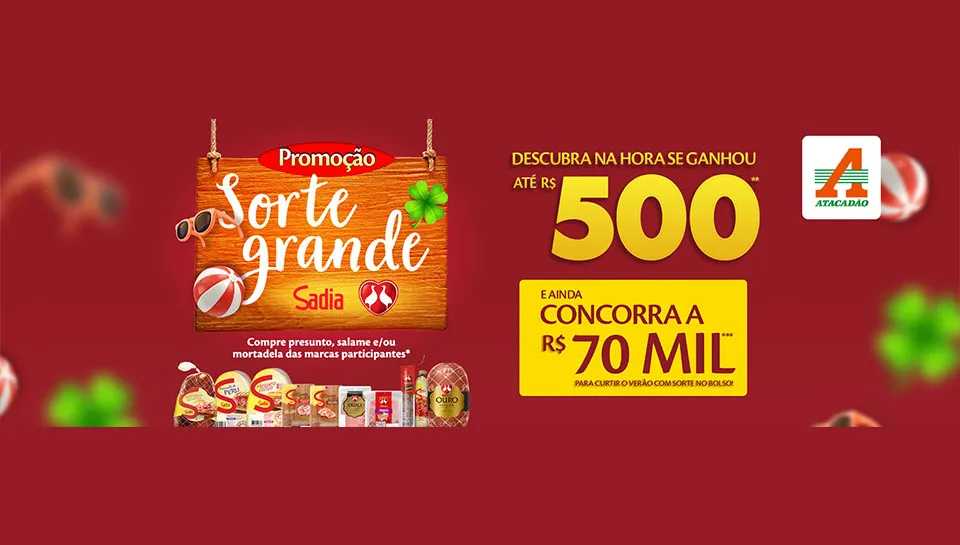 Promoção Sadia Sorte Grande 2023
