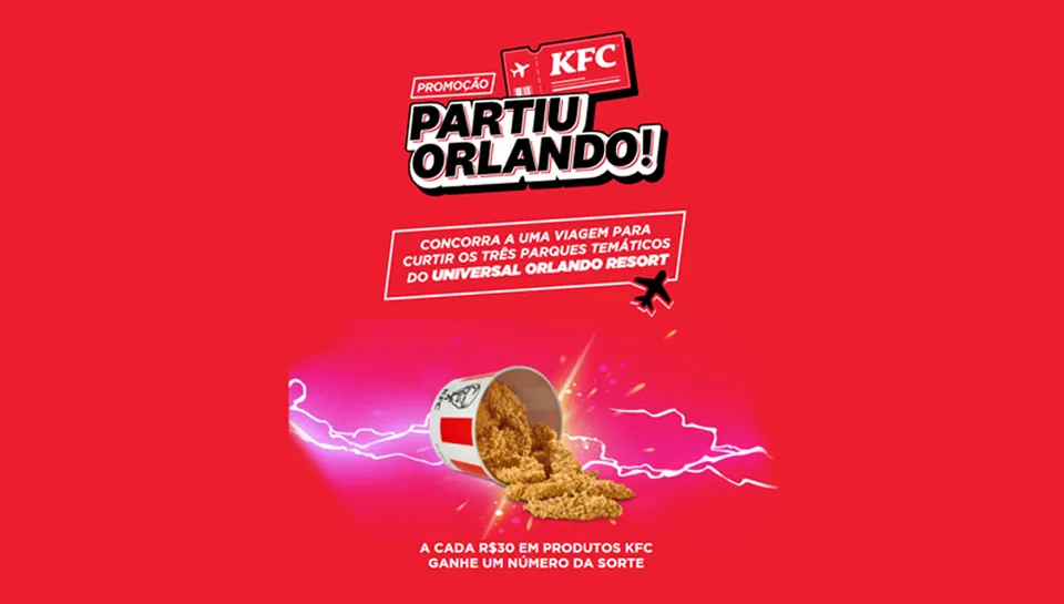 Promoção KFC Partiu Orlando 2025
