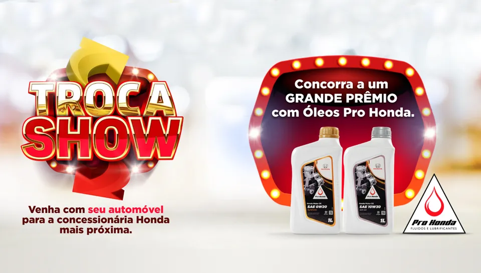Promoção Honda Troca Show 2025