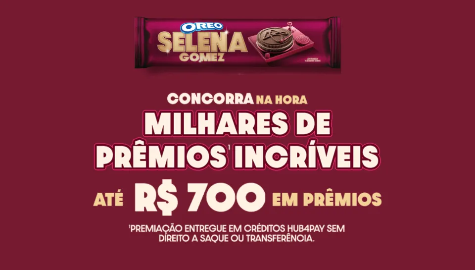 Promoção Oreo Selena Gomez 2025