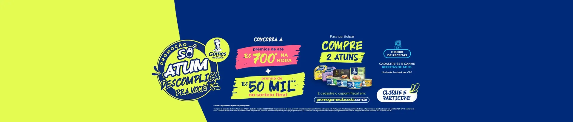 Promoção Gomes da Costa Só Atum Descomplica pra Você