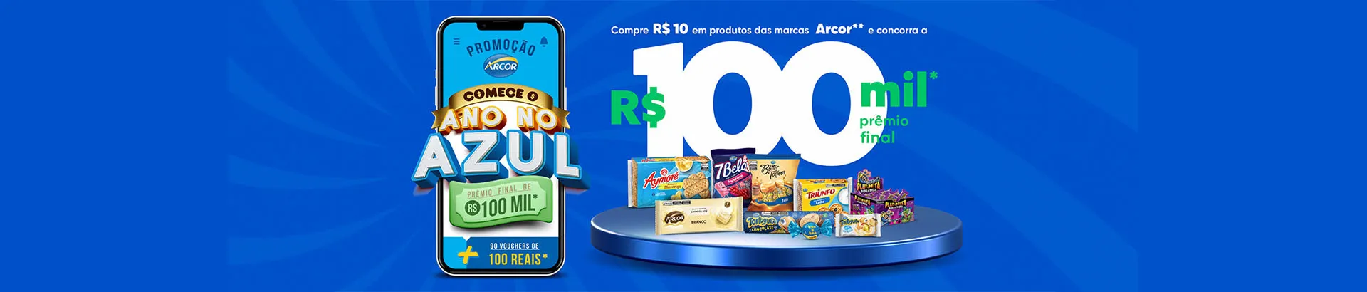 Promoção Arcor 2024 Comece o Ano no Azul