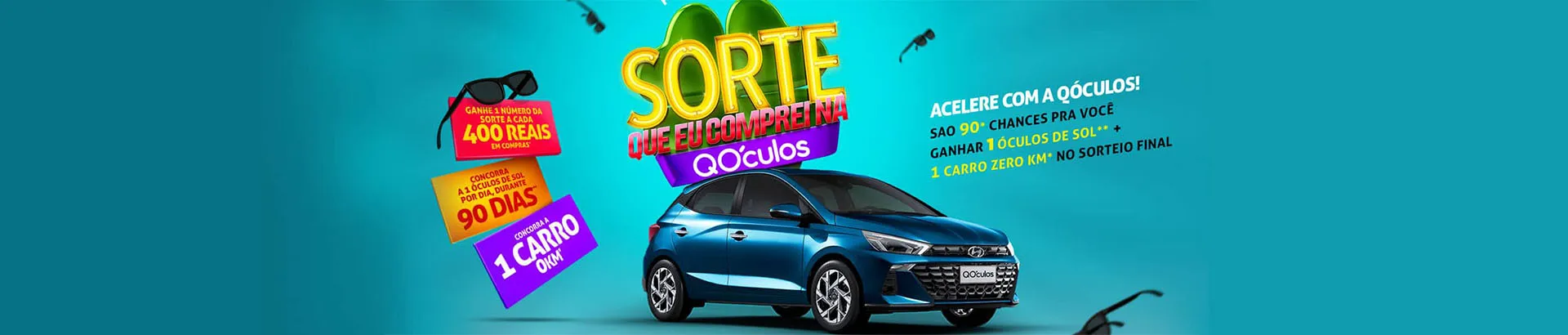 Promoção Sorte que eu Comprei na QÓculos 2023
