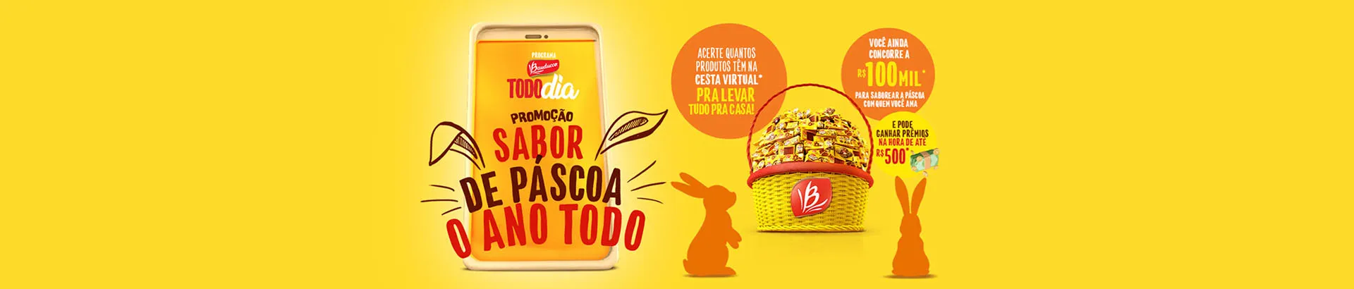 Promoção Bauducco Todo Dia Sabor de Páscoa 2023