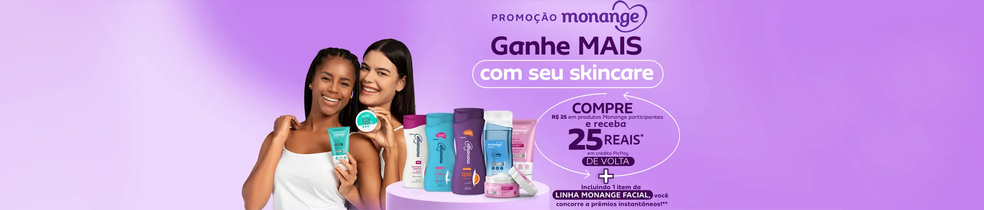 Promoção Monange Ganhe Mais com Seu Skincare 2025