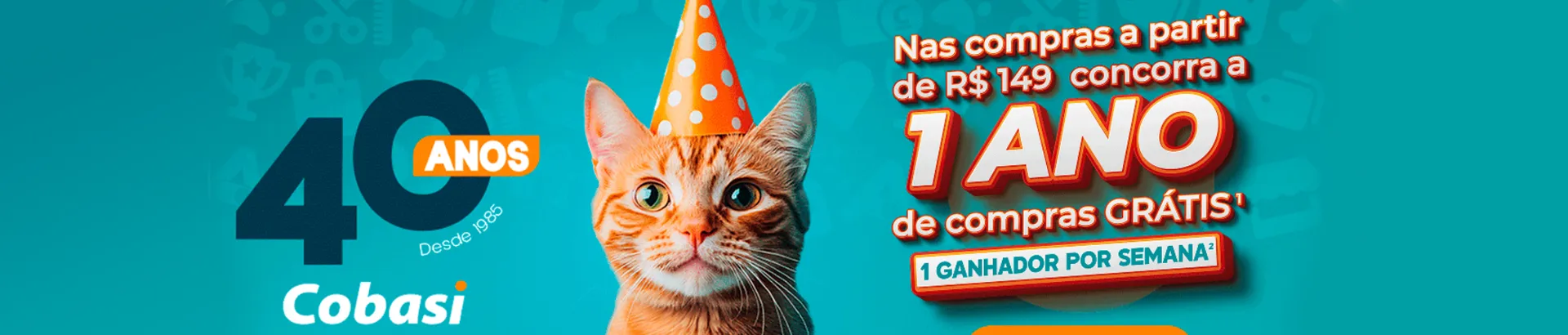 Promoção Cobasi Aniversário 40 Anos 2025