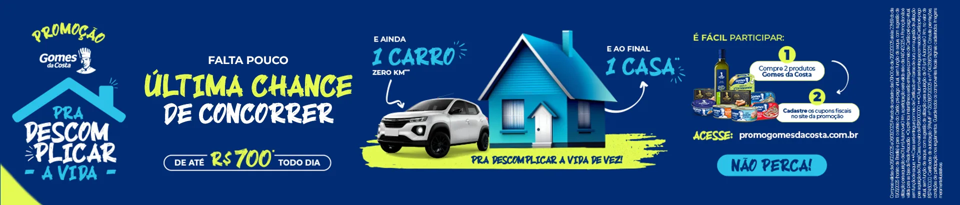 Promoção Gomes da Costa pra Descomplicar a Vida 2025