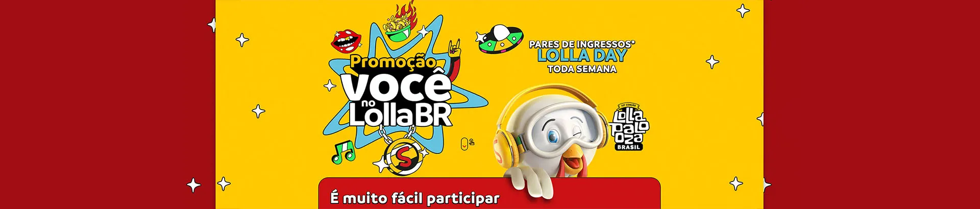 Promoção Sadia Você no Lolla BR 2023