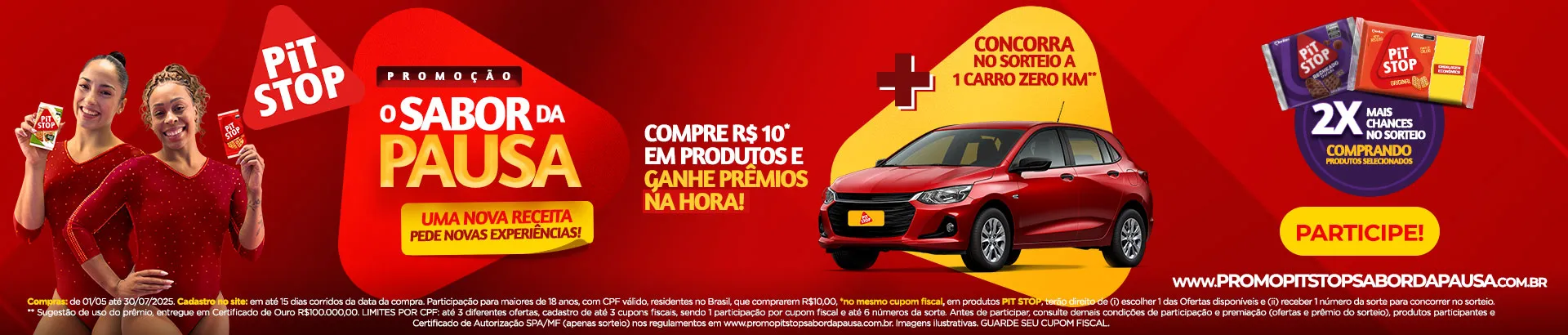 Promoção O Sabor da Pausa PITSTOP 2025