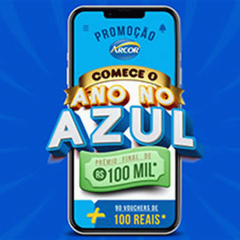 Promoção Arcor 2024 Comece o Ano no Azul