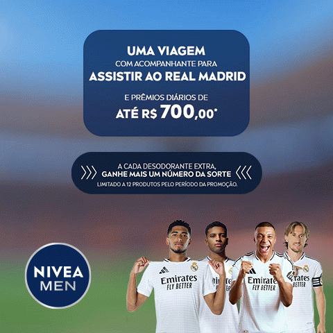 Promoção Nivea Men Te Leva para Assistir ao Real Madrid 2025
